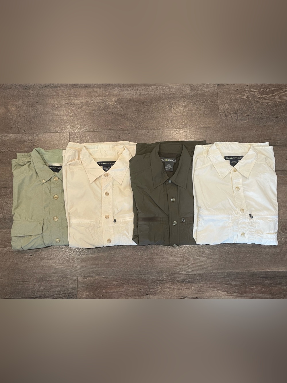 Exofficio Men's Bundle Long Sleeve Button-Down Utility Shirt Travel Shirt Size S
